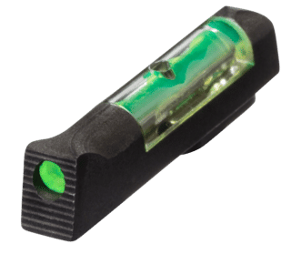 Green fiber optic front sight for Walther P99 from HIVIZ featuring solid steel construction.